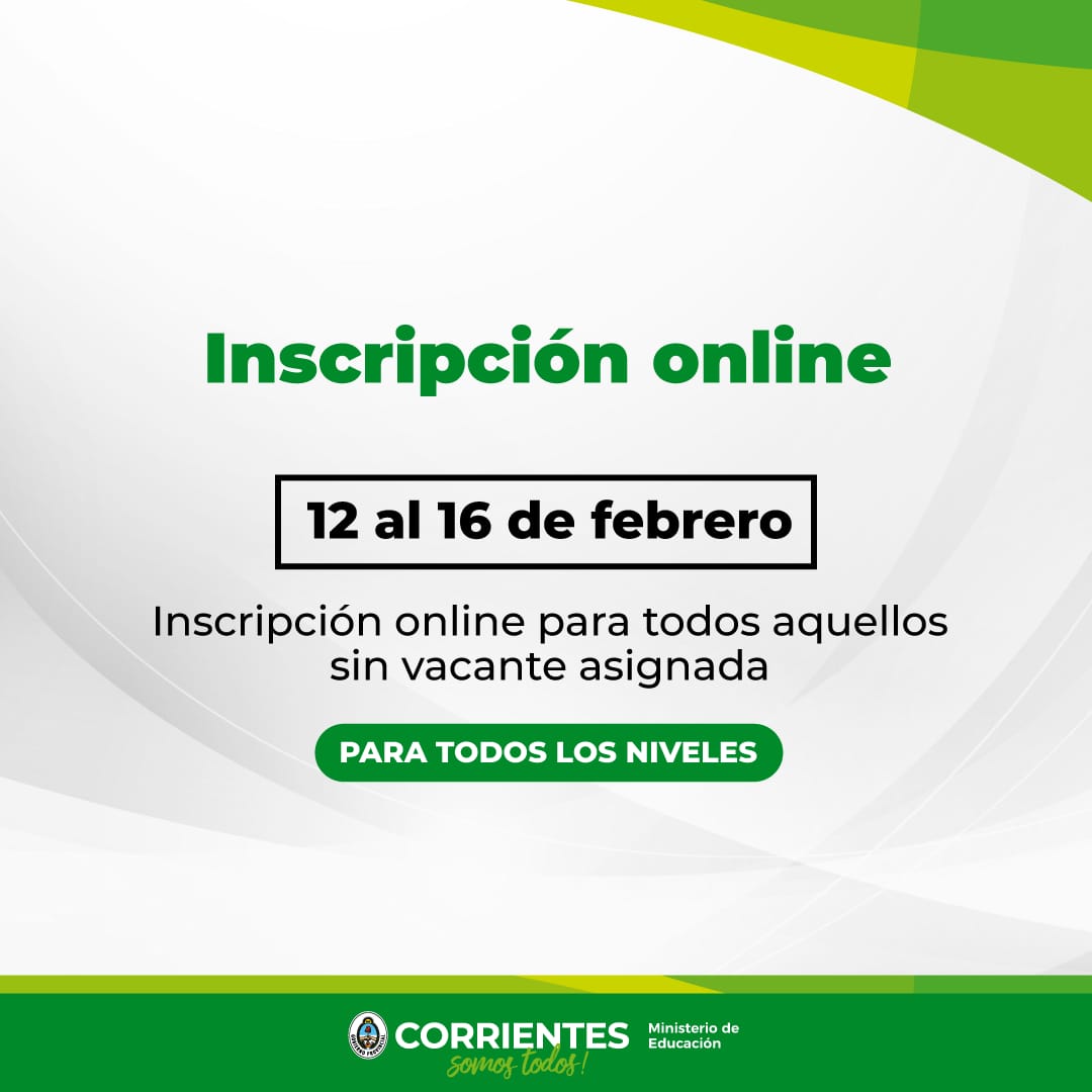 Corrientes:Habilitan la inscripci&oacute;n online para alumnos sin vacantes