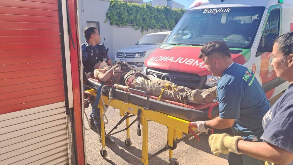 Milagro en la obra : Rescataron a un obrero tras un derrumbe 