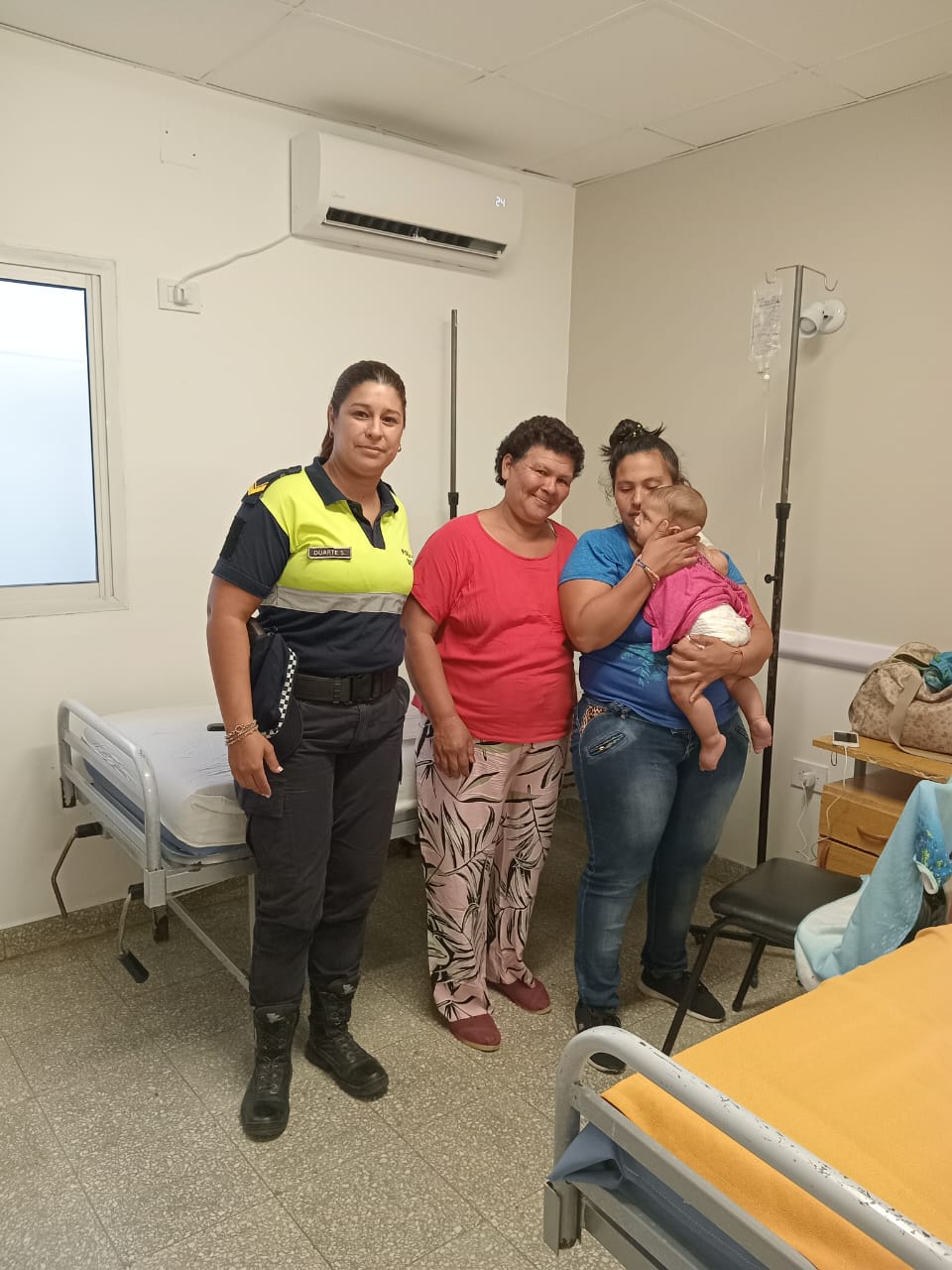 Colonia 3 De Abril: Personal de Seguridad Vial logro salvar la vida de un bebe de 7 meses de edad tras efectuarle maniobras de RCP