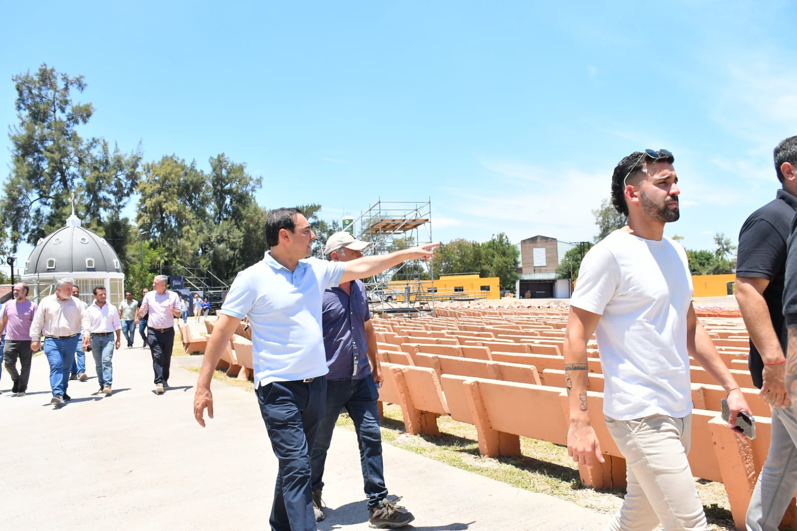 Vald&eacute;s supervis&oacute; las obras de remodelaci&oacute;n integral del Anfiteatro Cocomarola