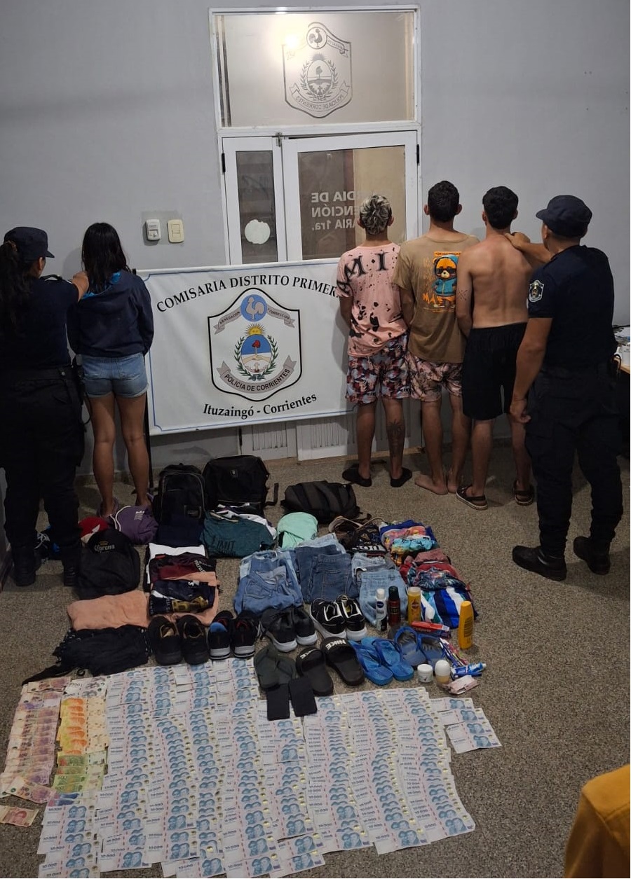 VIRASORO : Tras un robo millonario la polic&iacute;a logr&oacute; recuperar casi la totalidad del dinero sustra&iacute;do y adem&aacute;s aprehendi&oacute; a 4 personas vinculadas al hecho