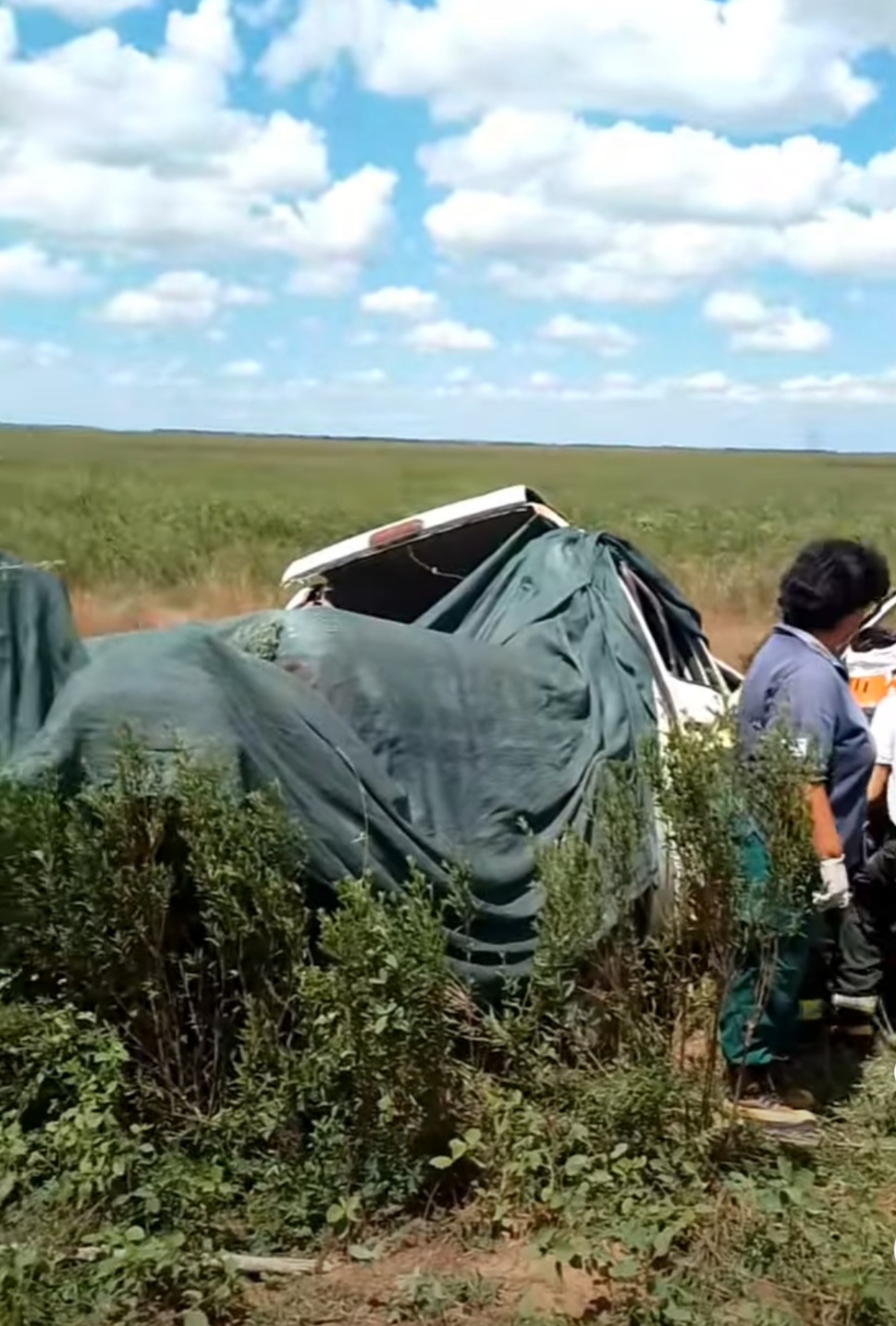 Ca&aacute; Cat&iacute; : 4 Gendarmes resultaron heridos en un accidente en la ruta 13 