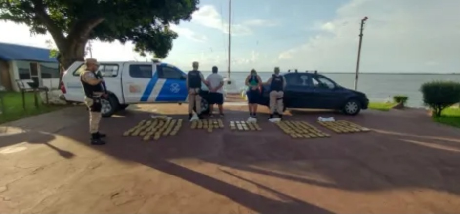 Paso De La Patria: Secuestraron gran cantidad de marihuana y detuvieron a 2 personas 