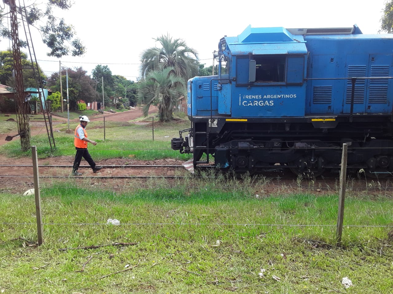 VIRASORO: Descarilo un tren de cargas , no hay heridos 