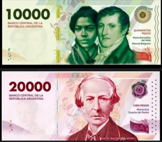 Los nuevos billetes de 10.000 y 20.000 podr&iacute;an circular desde junio