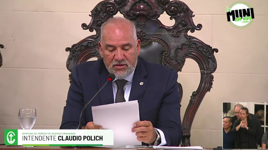 Discurso completo del intendente en la inauguraci&oacute;n del per&iacute;odo ordinario del Concejo