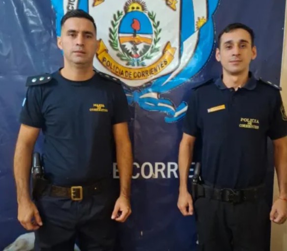 Policias h&eacute;roes salvaron la vida a un beb&eacute; mediante maniobras de RCP