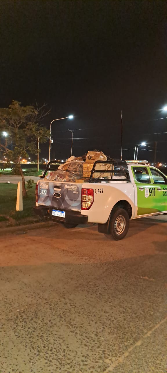 Paso De Los Libres: Recuperan mercader&iacute;a robada por piratas del asfalto 