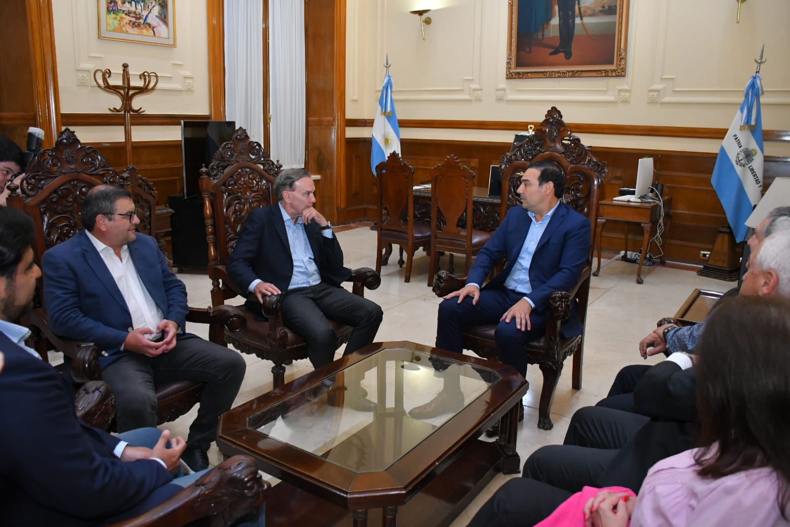 Pichetto y Puerta visitaron a Vald&eacute;s y elogiaron su gesti&oacute;n y proyecci&oacute;n