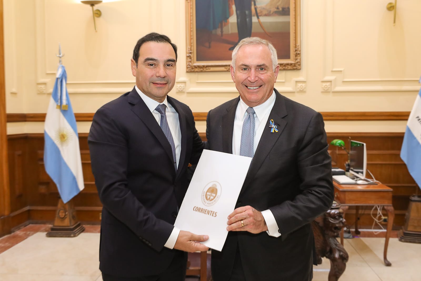 Vald&eacute;s recibi&oacute; al embajador de EEUU y dialogaron de las posibilidades de exportar productos correntinos a Norteam&eacute;rica