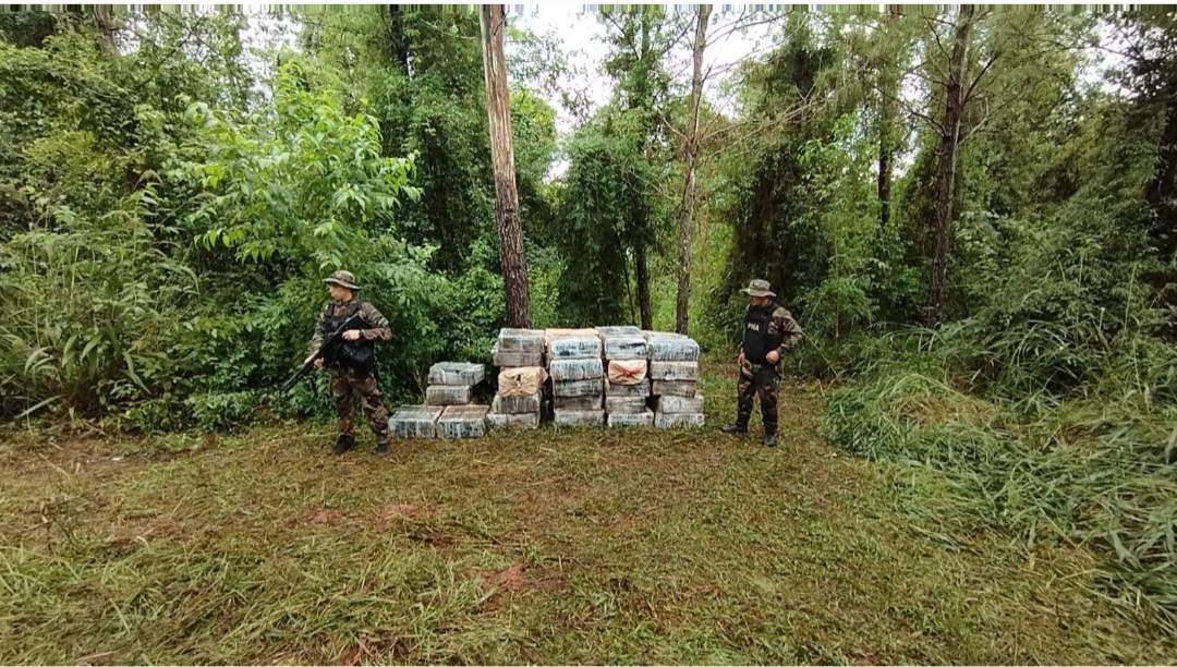 Golpe al narcotr&aacute;fico : Prefectura secuestr&oacute; casi una tonelada y media de marihuana en Misiones