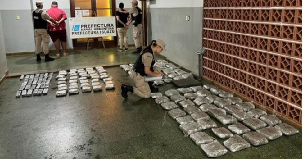 Prefectura secuestr&oacute; marihuana en Posadas   