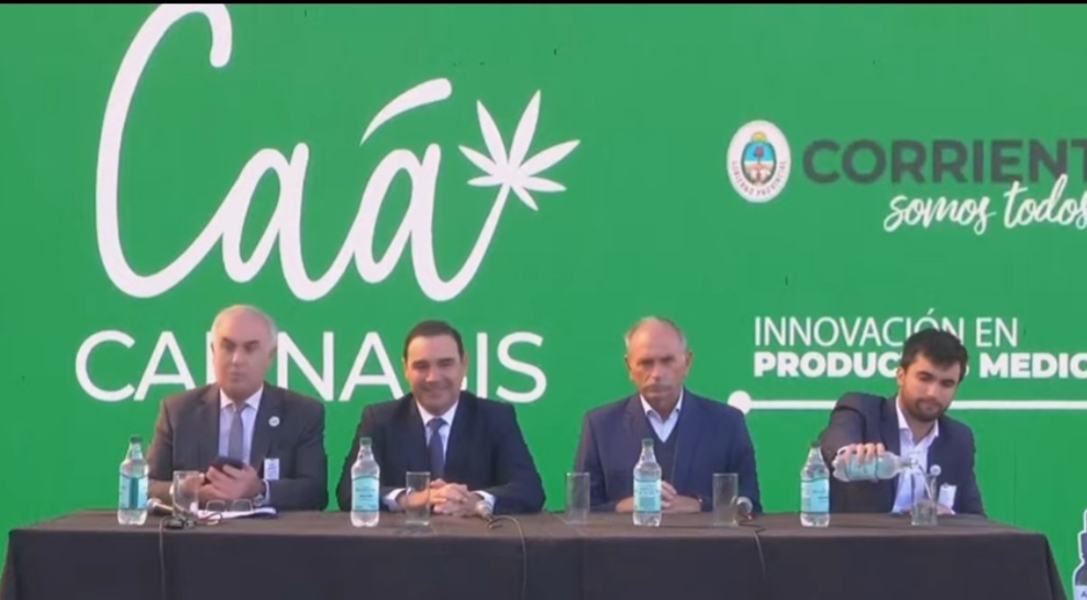 Gustavo Vald&eacute;s present&oacute; el aceite de cannabis de producci&oacute;n correntina 