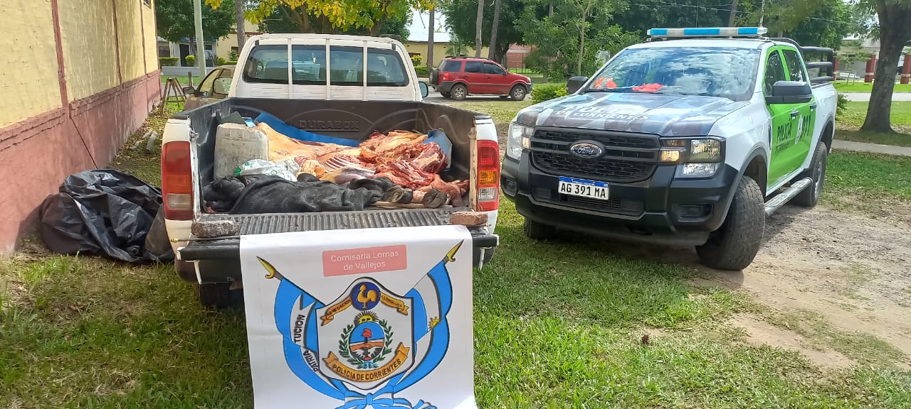 LOMAS DE VALLEJOS: Secuestraron carne faenada y detuvieron a tres personas 