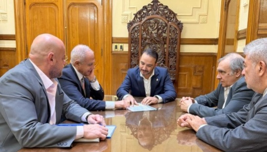 El Presidente del STJ y el Fiscal General se reunieron con el gobernador Juan Pablo Vald&eacute;s