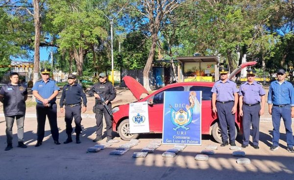 Secuestran importante cargamento de estupefaciente en San Luis del Palmar