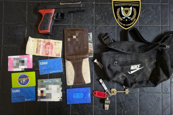 La Polic&iacute;a aprehendi&oacute; a un joven quien robo con un arma de juguete 