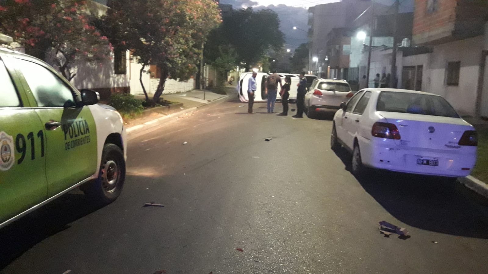 Manejaba borracho y volco con su veh&iacute;culo y dejo personas heridas 