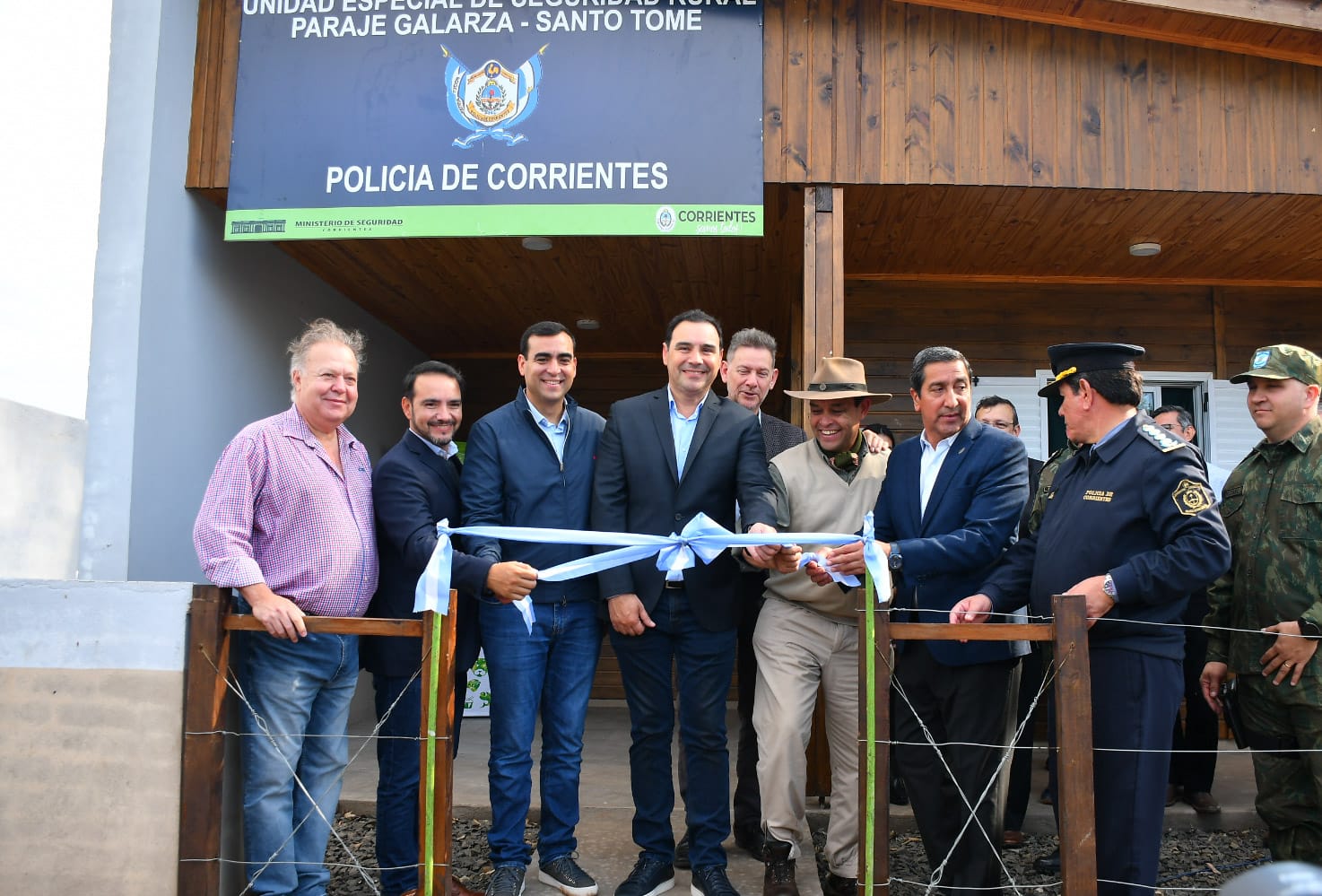 El Gobernador inaugur&oacute; un nuevo destacamento PRIAR en el Paraje Galarza