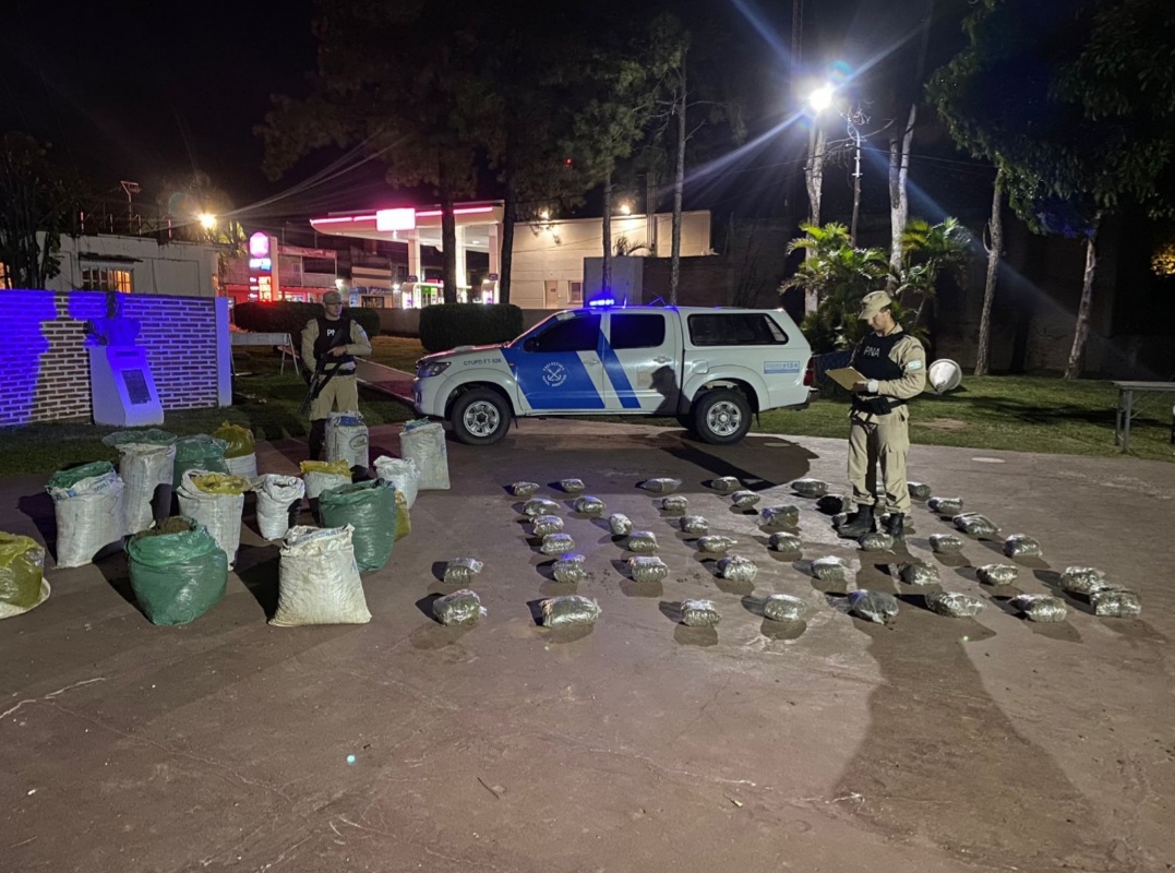 Paso De La Patria: Prefectura secuestr&oacute; m&aacute;s de 190 kilos de marihuana