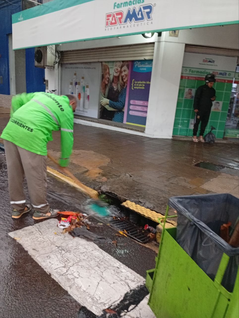 La Municipalidad desplegó un operativo integral tras la caída de cerca de 90 mm de lluvia