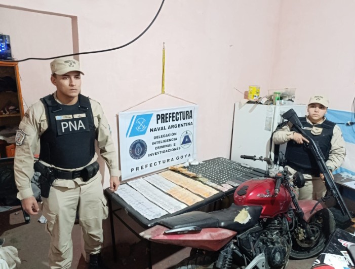 Golpe al narcotr&aacute;fico: Prefectura realiz&oacute; allanamientos millonarios en Corrientes