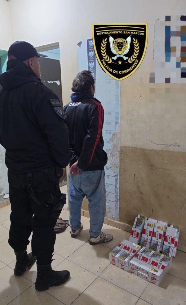 Demoran a un hombre y secuestran cigarrillos de origen extranjero