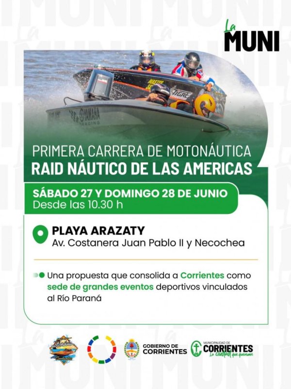 Primera carrera de motonautica : Raid Nautico de las Am&eacute;ricas