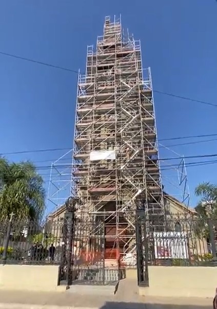 La Provincia pone en valor la iglesia Nazareno y restaura con tecnolog&iacute;a de punta su campanario