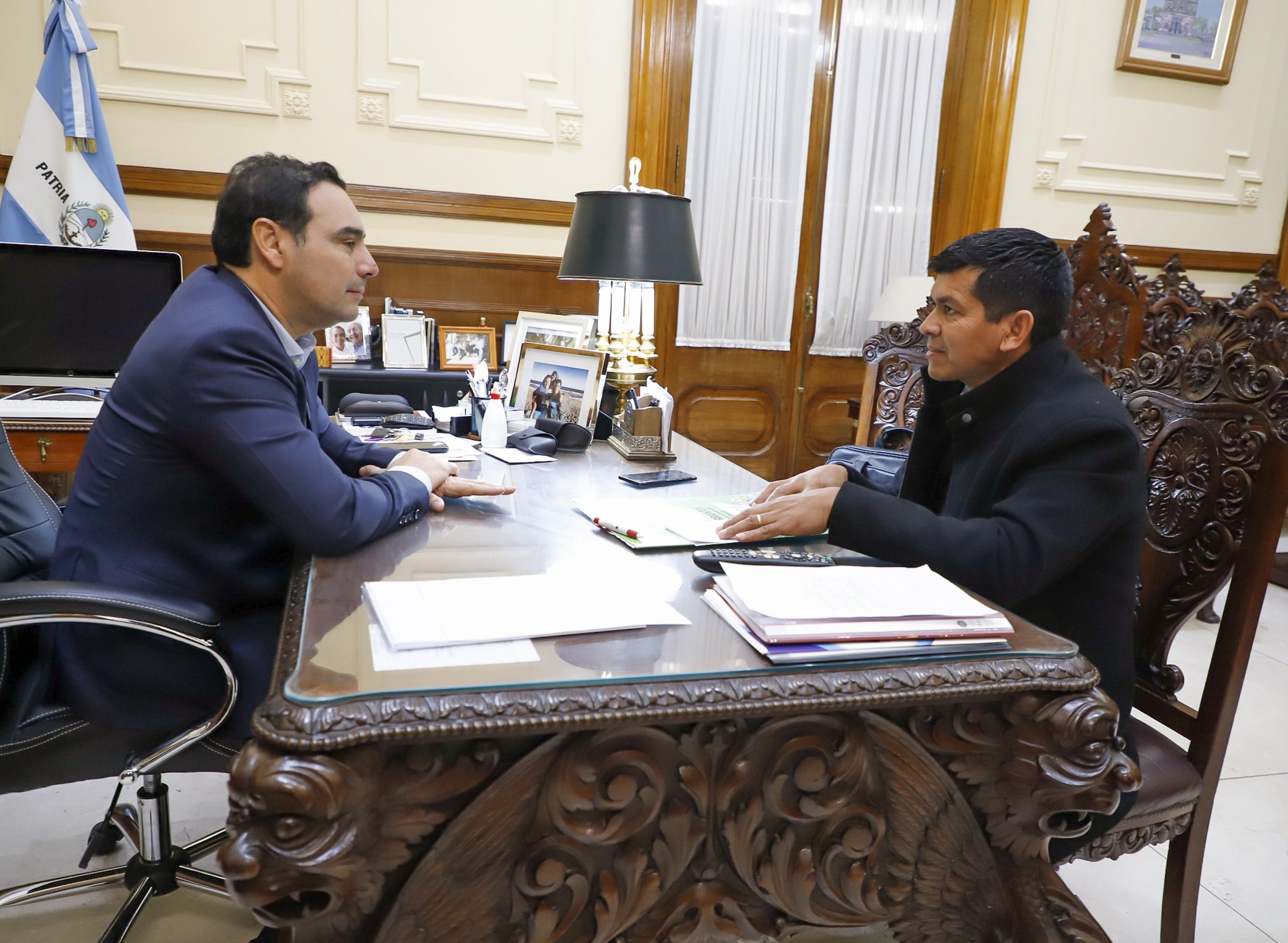 Vald&eacute;s proyect&oacute; obras y desarrollo con los intendentes de Tabay y Yatay T&iacute; Calle