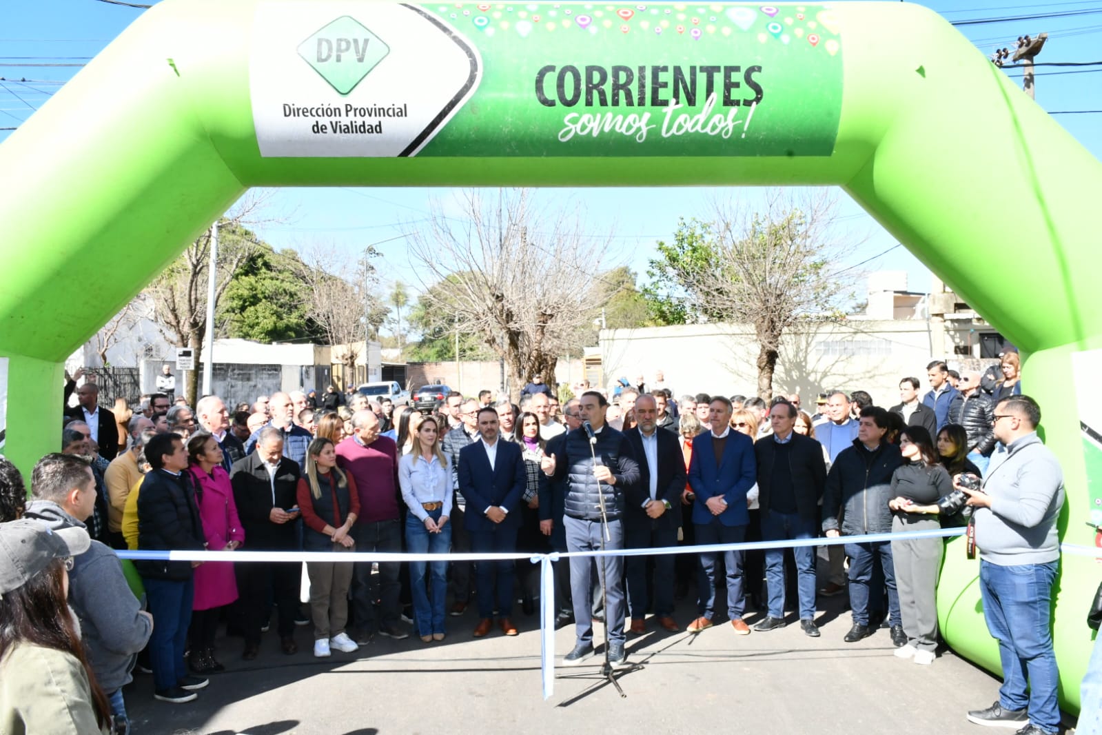 Valdés inauguró obras fundamentales de urbanización en los barrios Concepción e Independencia