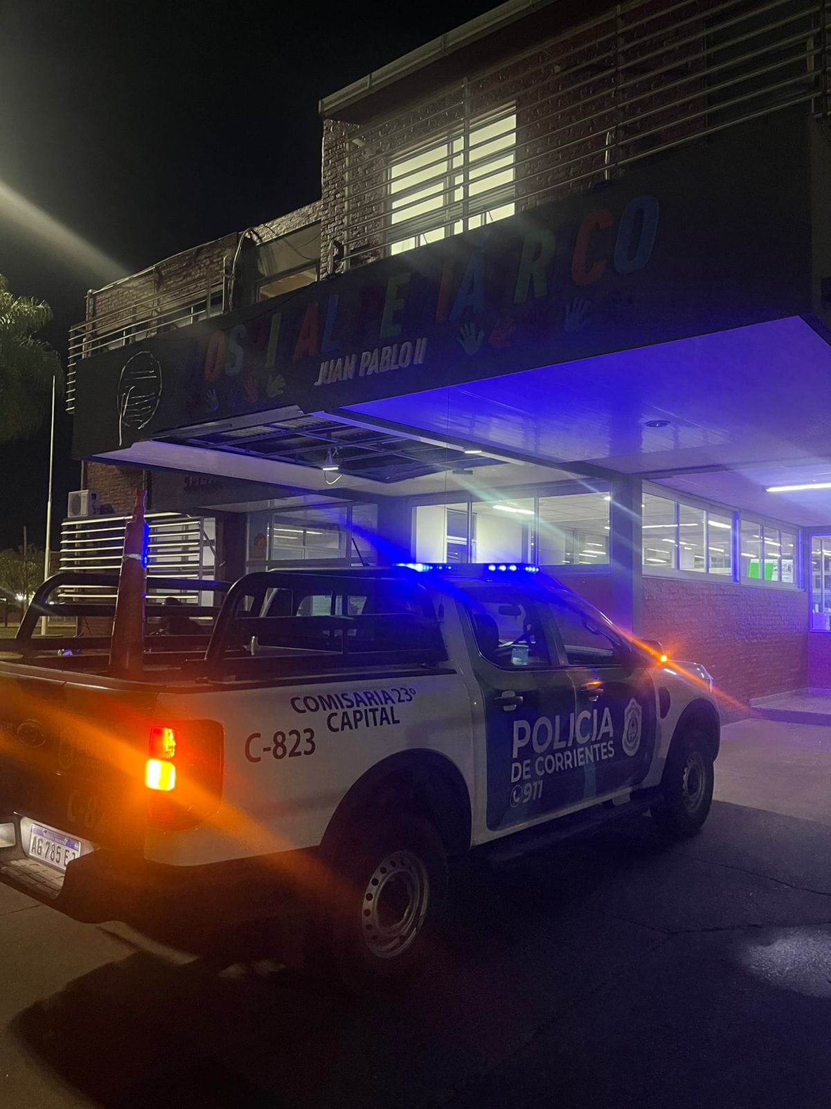 Efectivos policiales asistieron a una menor en grave estado 
