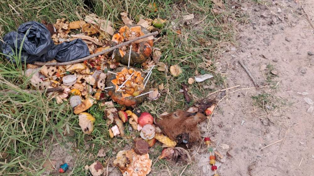 Barrio San Ger&oacute;nimo: Encuentran extra&ntilde;&oacute; ritual en plena via publica 
