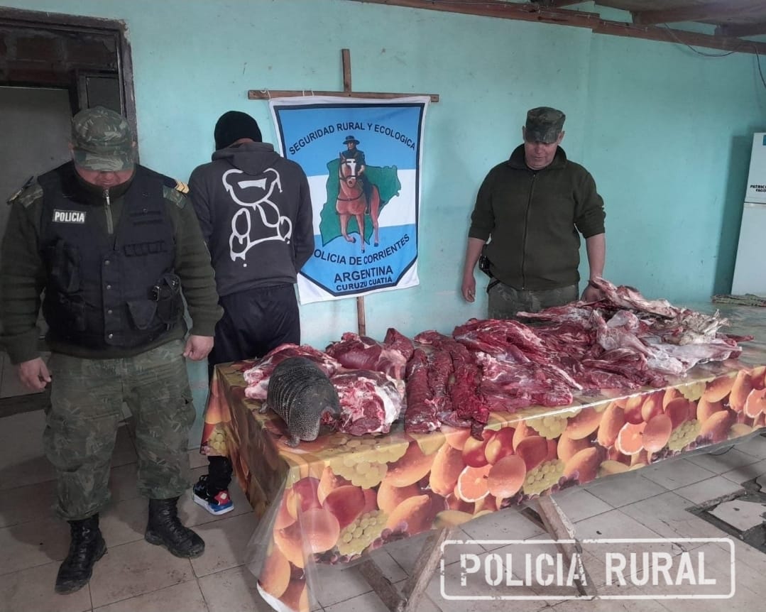 SAUCE: La Polic&iacute;a tras diligenciar una orden de allanamiento  secuestraron un frezeer con carne de animales silvestres