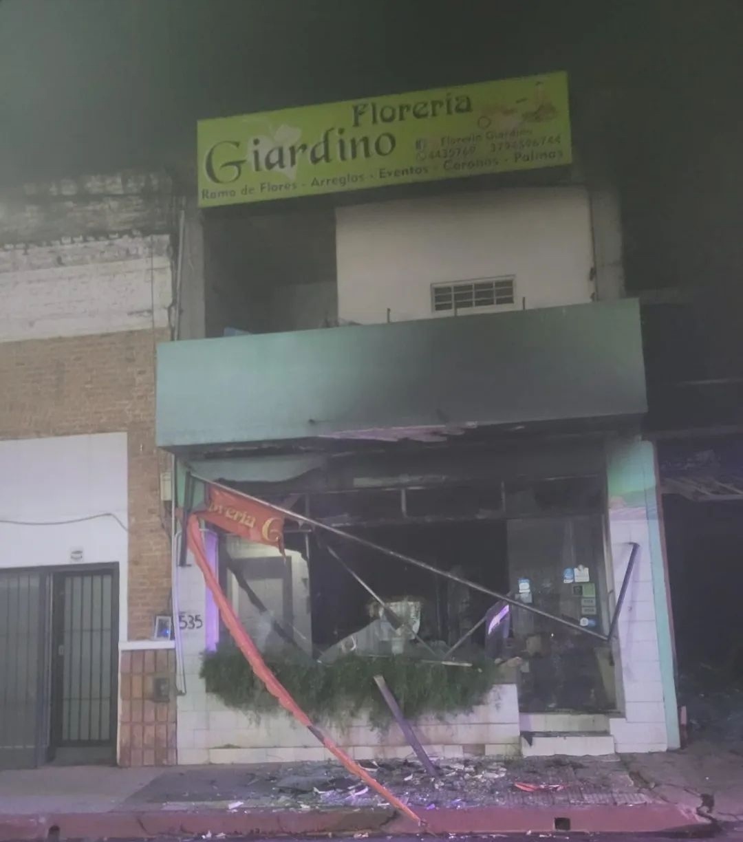 Incendio de la florer&iacute;a: Determinaron que fue accidental 