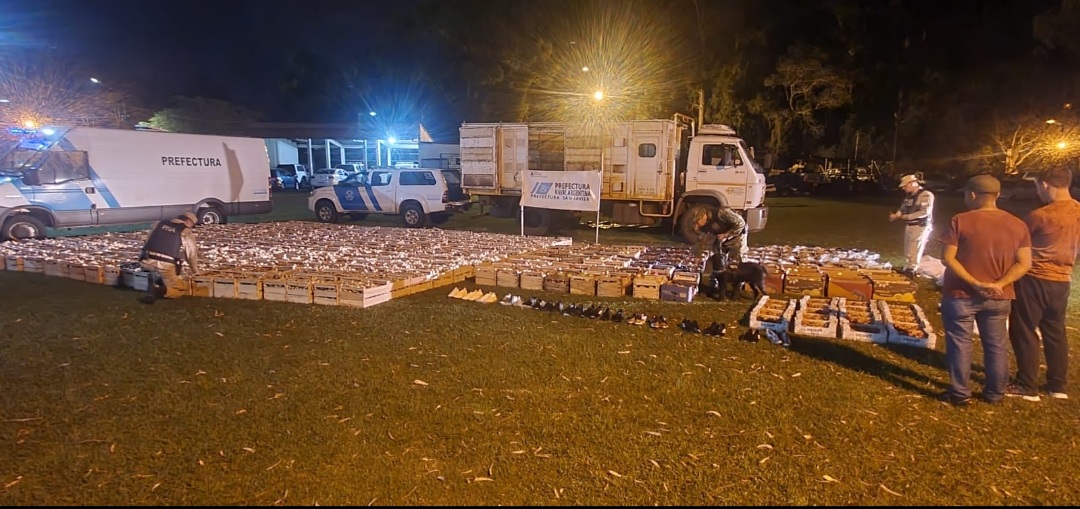 Contrabando millonario en San Javier: Prefectura secuestr&oacute; un cargamento de mercader&iacute;a ilegal