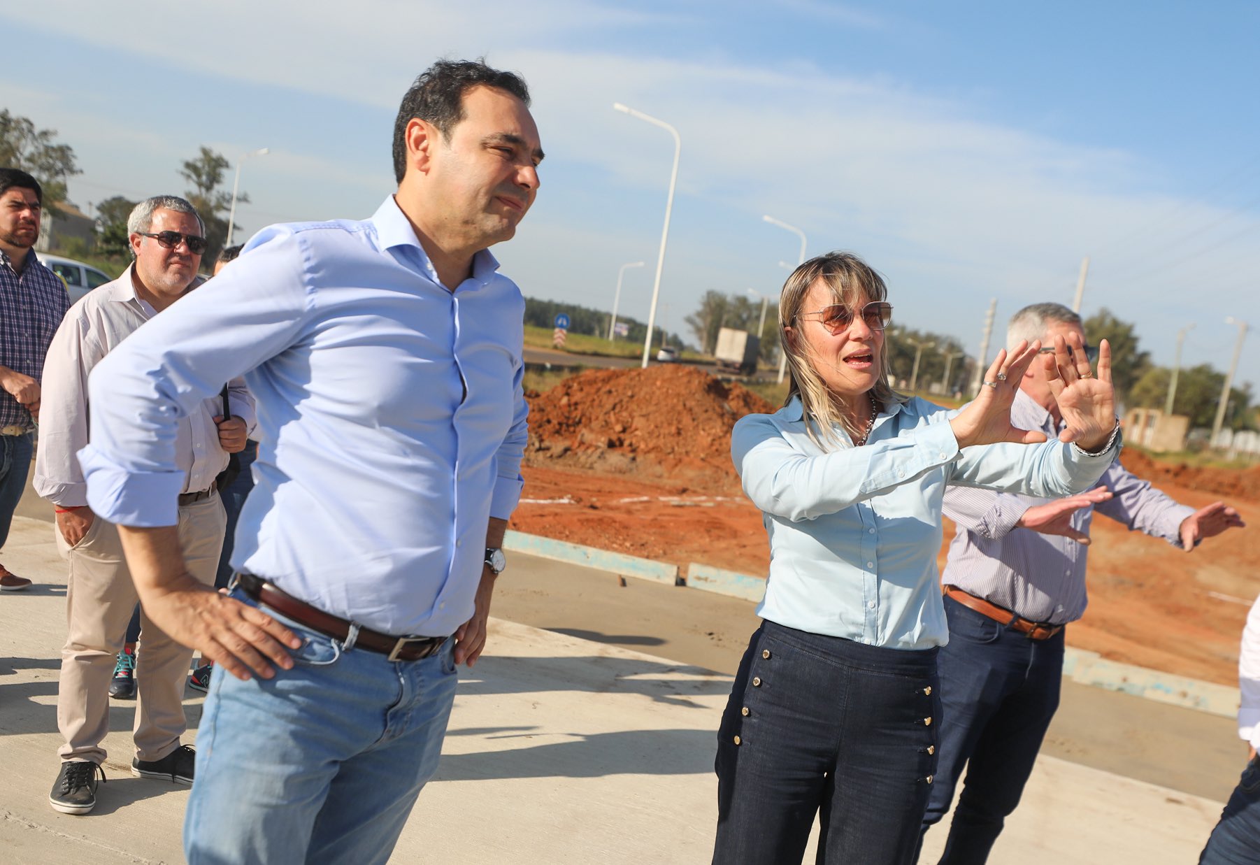 El gobernador Vald&eacute;s recorri&oacute; obras en Paso de los Libres