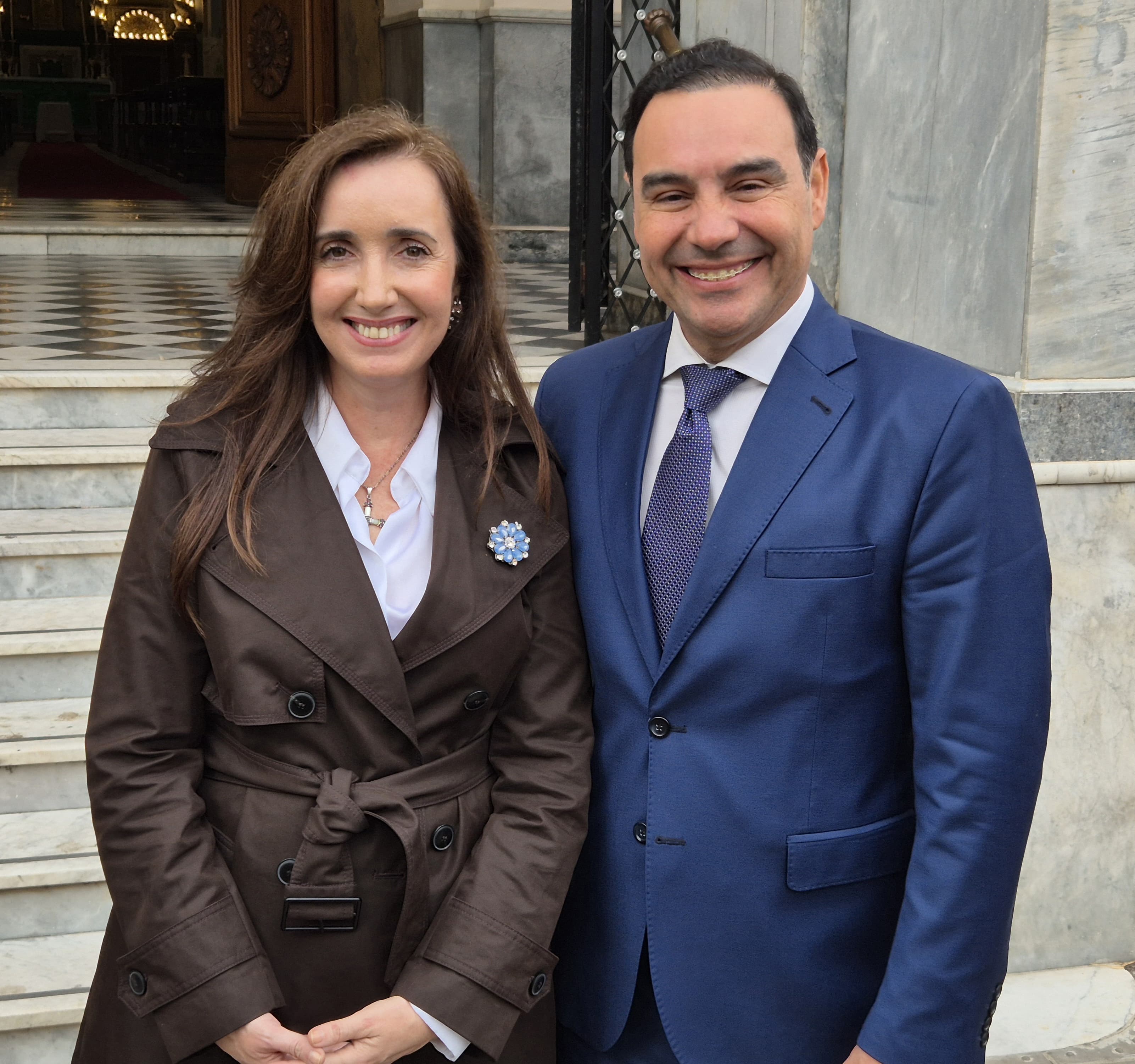 El gobernador Vald&eacute;s recibi&oacute; a la vicepresidente Villarruel