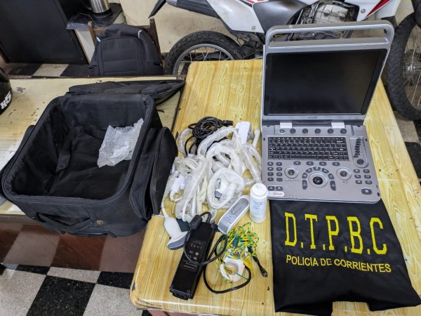 Tras arduas tareas investigativas, la Polic&iacute;a recupera un ec&oacute;grafo, denunciado como sustra&iacute;do en la Provincia del Chaco