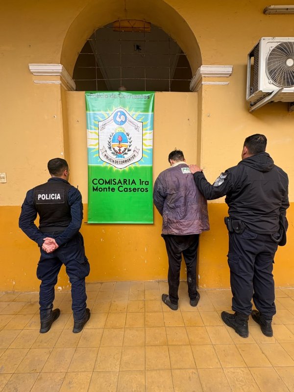 MONTE CASEROS: En un importante operativo detuvieron al delincuente que se hab&iacute;a fugado 