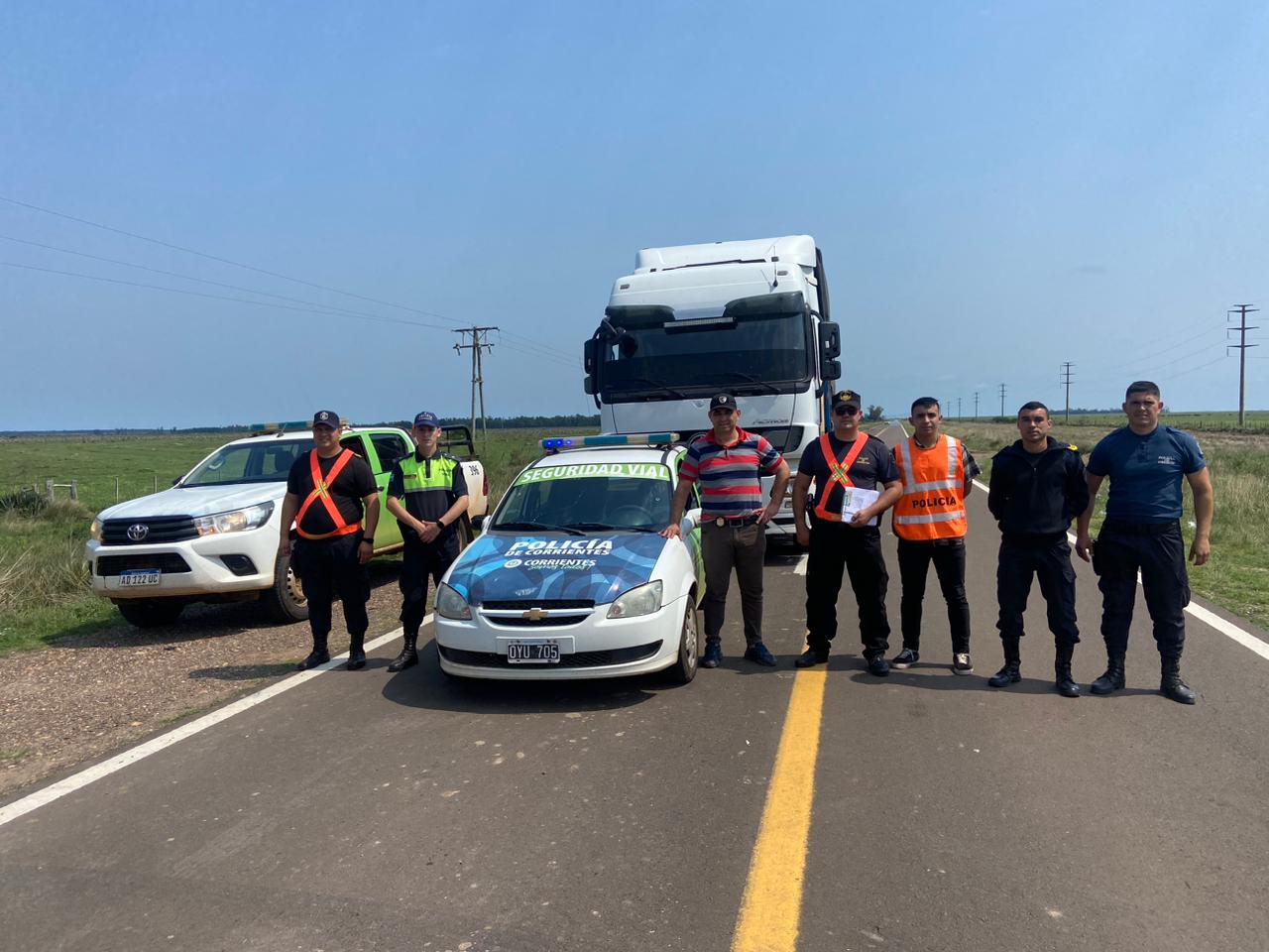 Camionero fue detenido por intentar sobornar a efectivos policiales en un control vehicular 