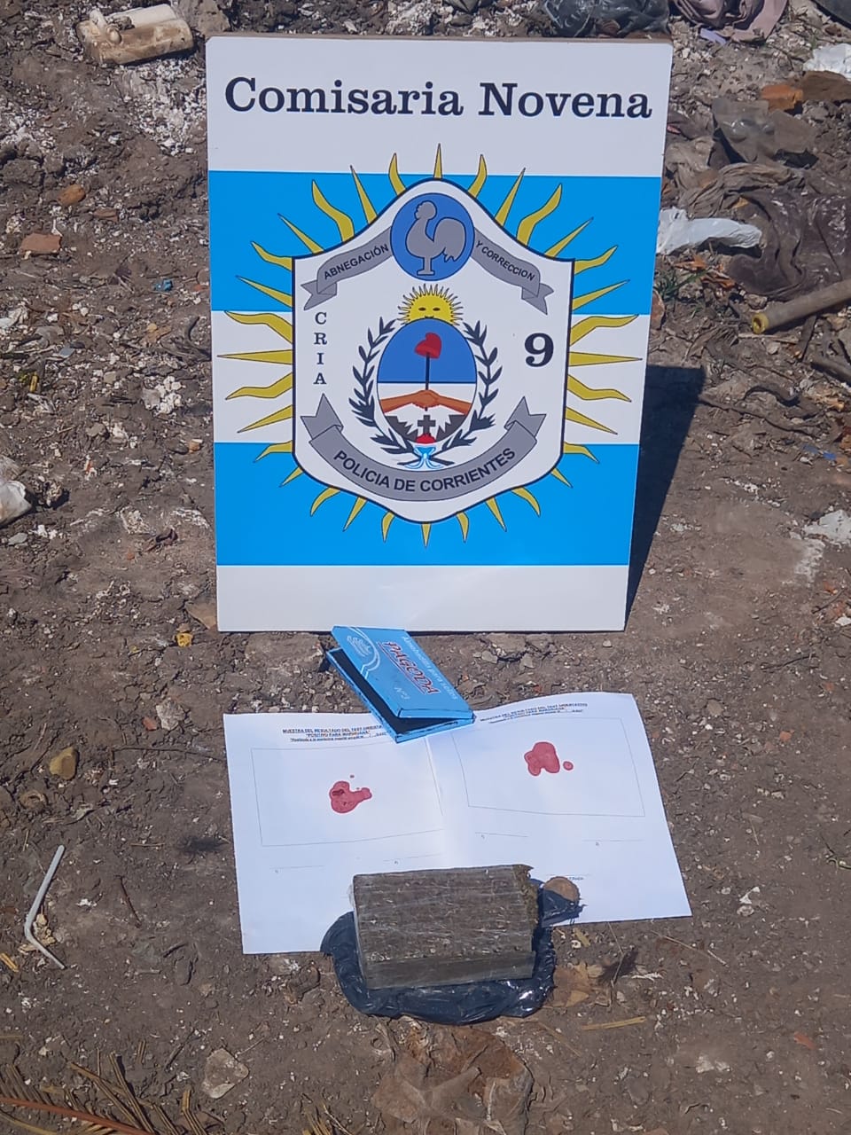 La Polic&iacute;a secuestr&oacute; un bulto de Marihuana el cual fue arrojado por un sujeto