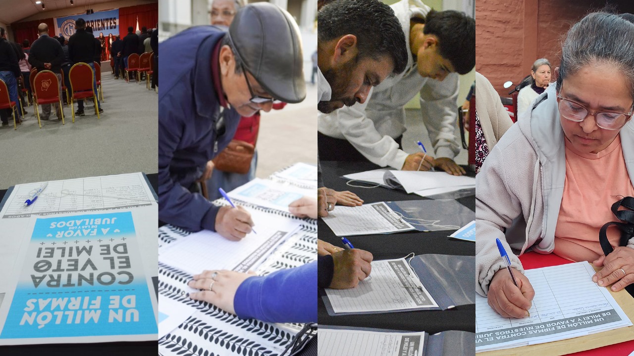 Corrientes: miles de personas se suman a la campa&ntilde;a &ldquo;Un mill&oacute;n de firmas contra el veto y a favor de los Jubilados&rdquo;*