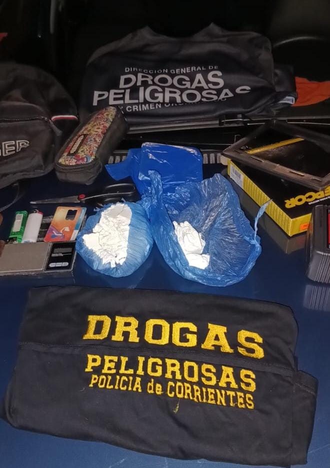 Detuvieron a un hombre con coca&iacute;na lista para la venta 