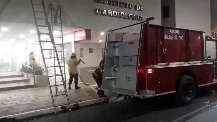 Incendio en el instituto de cardiolog&iacute;a: Solo se registraron da&ntilde;os materiales 