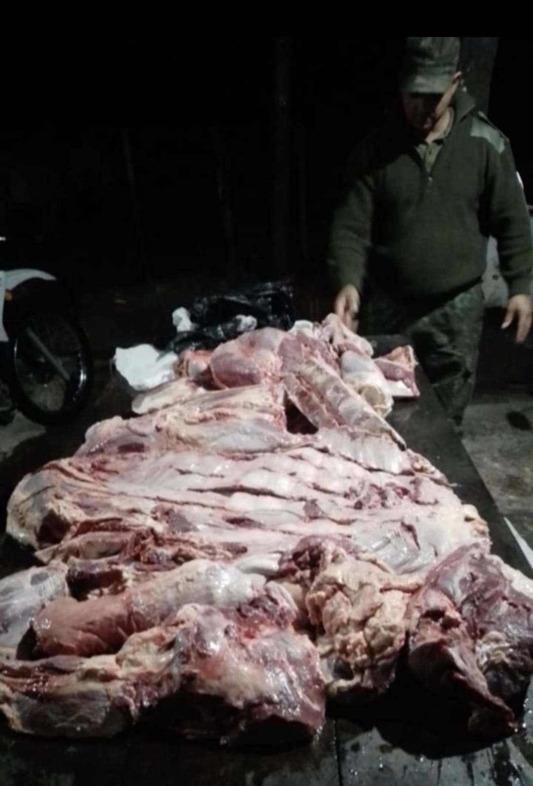 San Luis Del Palmar: En diversos operativos la polic&iacute;a secuestro m&aacute;s de 85 kilos de carne en mal estado 