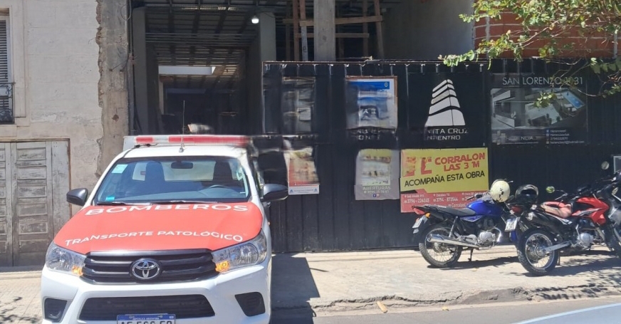 CALLE SAN LORENZO AL 1100: Un obrero falleci&oacute; al caer desde un noveno piso