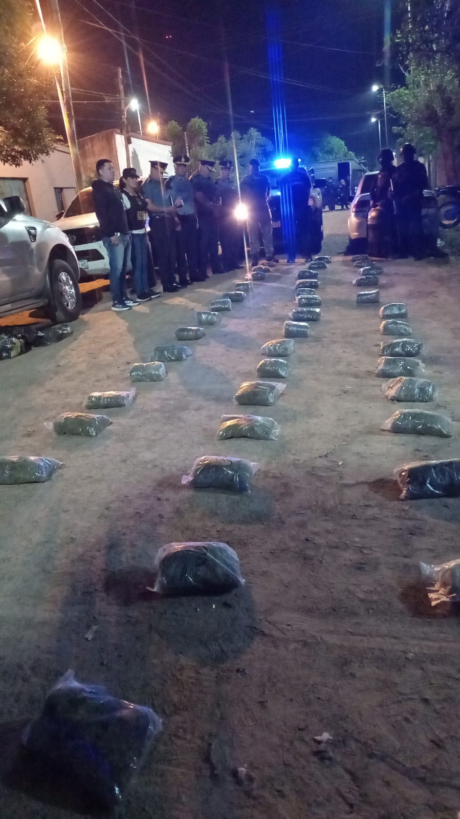 GOLPE AL NARCOTRAFICO: En el Barrio Sol de Mayo la polic&iacute;a secuestr&oacute; m&aacute;s de 35,000 kilogramos de floraci&oacute;n de Marihuana 