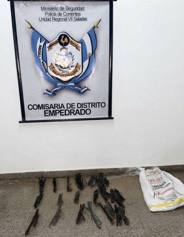 EMPEDRADO:  La Polic&iacute;a recuper&oacute; 95 metros de cable robado de un trnsformador