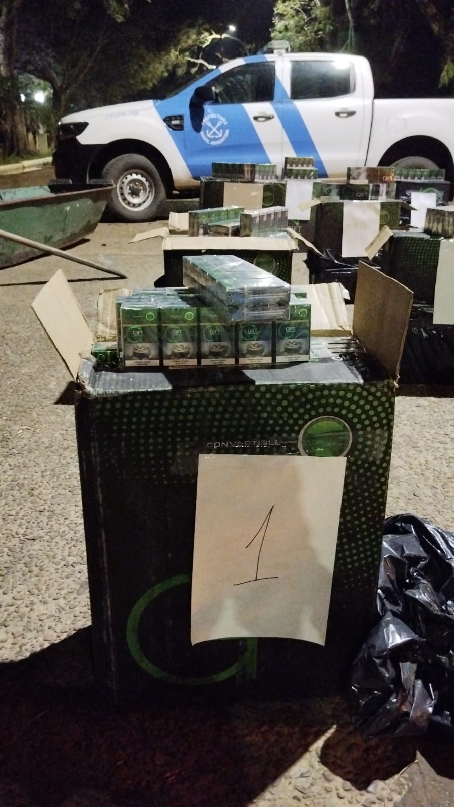 Concordia: Prefectura secuestr&oacute; 9.500 atados de cigarrillos